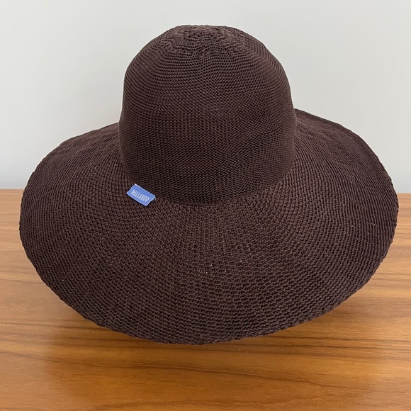 WALLAROO HAT COMPANY Victoria Diva Brown Woven Wide Brim Sun Hat Packable Travel - Picture 9 of 16